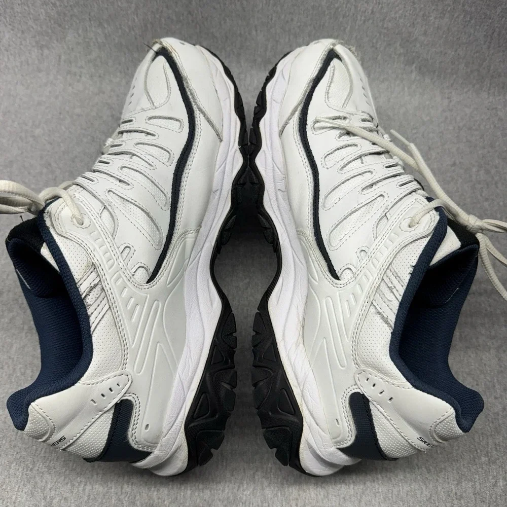 Skechers Energy Afterburn Shoes Mens 12 Extra Wide White Athletic Gym Sneakers